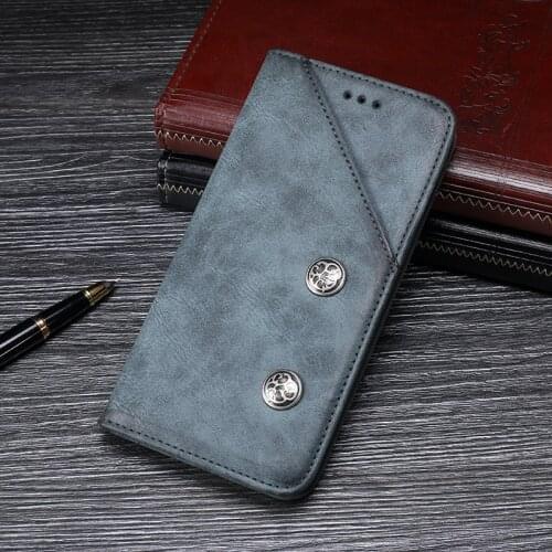 ITien Vintage Style Protect Rubber Leather Cover Phone Case For Asus Zenfone 6 ZS630KL TPU Silicone Pouch Shell Wallet Etui Skin