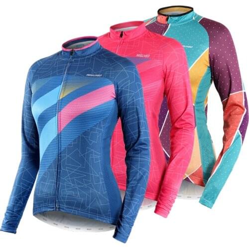 Women Long Sleeve Cycling Shirt Cycling Jersey Mtb Bicycle Clothes Female Ciclismo Long Sleeves Road Bike Clothing Riding Shirt