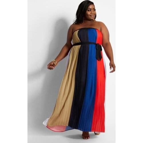 2020 sexy fashion summer african women sleeveless plus size long dress XL-5XL