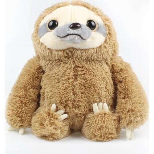1pc 40-70cm Cuddly Stuffed Toy Lifelike Sloth Plush Toy Soft Animals Sloth Doll Kawaii Toys For Girls Birthday Gifts