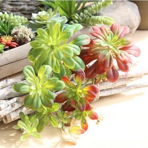 1 PCS Artificial Succulent plant green vine wall Hanging Plastic Rattan plants fleshiness home wedding decoration flowers