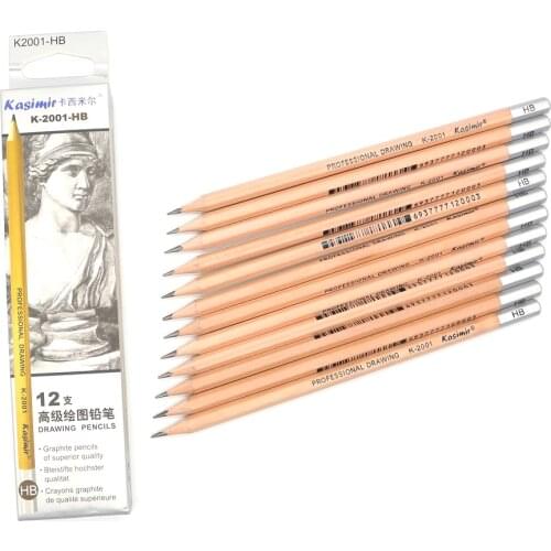 14 Pcs/set Professional Sketch and Drawing Writing Pencil Stationery Supplies 1B 2B 3B 4B 5B 6B 7B 8B 10B 12B 2H 4H 6H HB Pencil