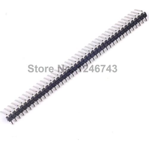 20PCS 1x40 Pin 2.54mm Right Angle Single Row Male Pin Header Connector