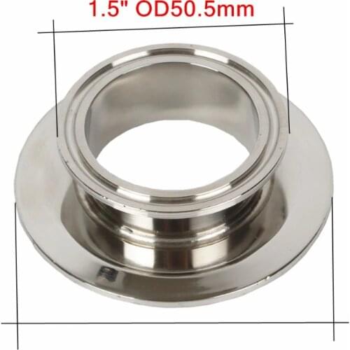 304 stainless steel 1.5" OD50.5mm x 3"OD91mm End cap , Short Tri-clamp Reducer