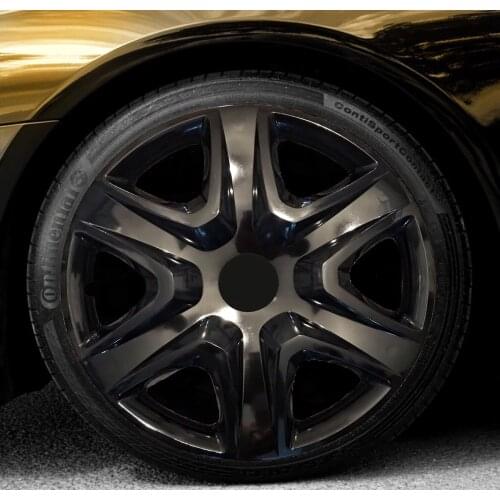 4 pcs Set Suit Rim Wheel Cover For Peugeot 206 14 inch Rubber Cover Accessories Piano Black Car Wheel Cover