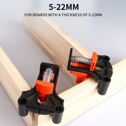4PCS 45/90 Degree Right Angle Clamp Corner Mate Woodworking Hand Fixing Clips Picture Frame Corner Clip Positioning Tools