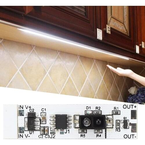 Switch Accessorie Infrared Reflection Sensor Switch Module Hand Sweep Function for LED Cabinet Lamp DC5V-12V for night