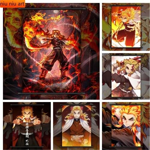Demon Killer Anime Diamond Thorn Diamond Mosaic Diamond Painting Cross Stitch Kits Home Decoration