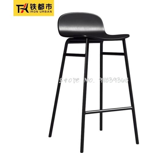 Bar stools bar stools nordic ins net red backrest light luxury home modern minimalist high stools bar stools bar stools