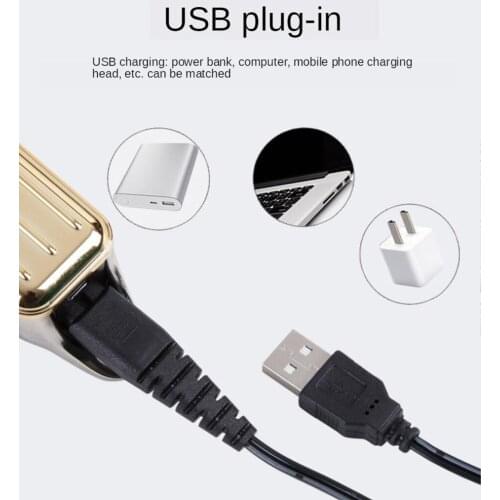 SK-655 Professional Hair Clipper USB Charging Trimmer with 4 Guide Comb for Men Kids Cordless Haircut Machine