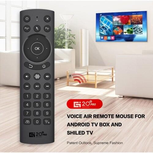 G20S PRO 2.4G Wireless Fly Air Mouse for PC STB Electronic Smart Home Accessories 30 Buttons Voice Control Remote