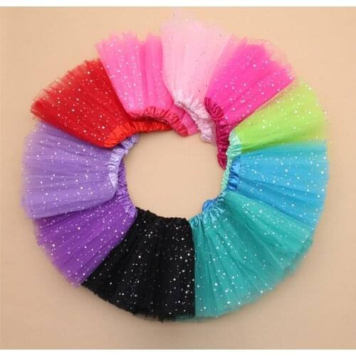 Baby Girl Tutu Skirt Lace Star Skirts 4-8T Princess Mini Pettiskirt Party Dance Tulle Skirts Girls Children Clothing TTS08