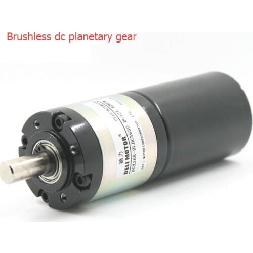36MM DELI MOTOR Brushless dc planetary gear motor DGX36 BL3650 12v 24v with brake