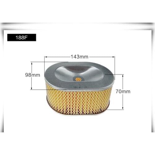 170F 178F 186F 186FA 188F 192F 5KW6KW7KW Dry air filter element filter element ; strainer element ; filter cartridge