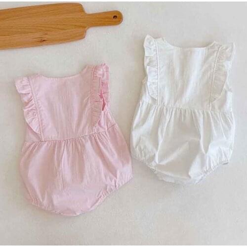 Summer Baby Girls Clothes Summer Flying sleeve Baby Girls Bodysuits Princess Cute Infant Clothing