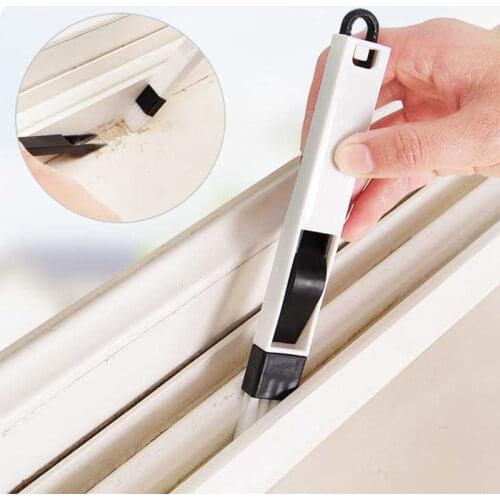 Multifunction Window Cleaning Brush with Dustpan Mini Groove Brushs Keyboard Drawer Corner Frame Track Cleaning Supplies