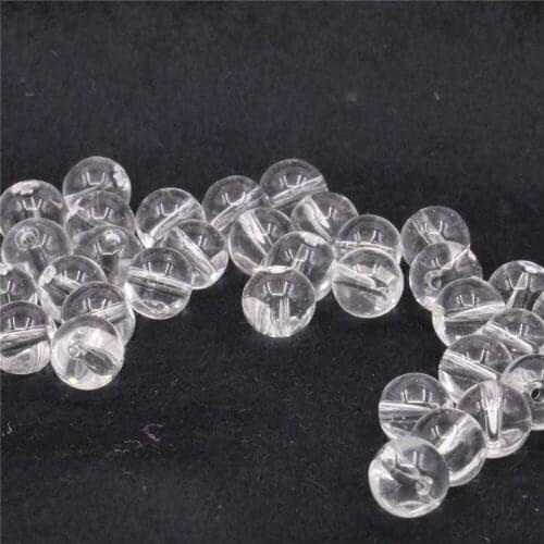 Natural stone4-12mm White Crystal Beads Round Loose Spacer Beads for Jewelry Making DIY Bracelet Charms Accessories 15Inch Y1109