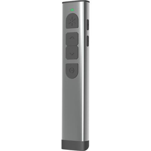 Noomya G30 Wireless Presenter Highlight green Light laser 2.4GHz ppt Laser Pointer Presentation remote (300mAH rechargeable