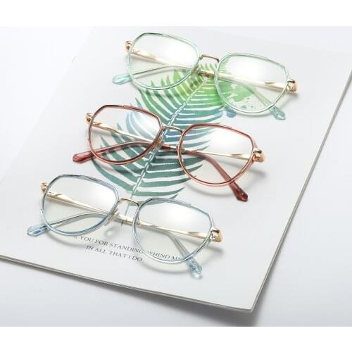 MARC NEW Transparent Eyeglasses Oversized Plastic Frames Vintage Personality Optical Frames Vintage Woman Glasses Eyewear 95585