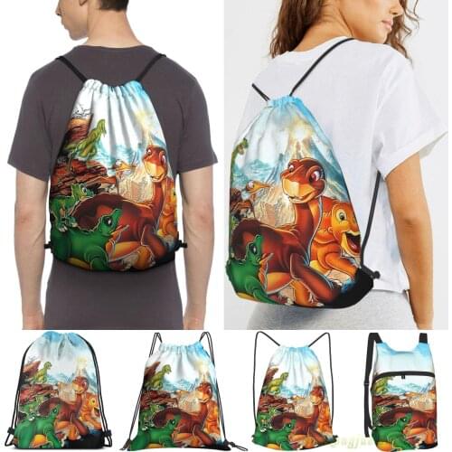 The Land Before Time Women Drawstring Sackpack Gym Bags Men Outdoor Travel Backpacks For Training Fitness Swimming Bag