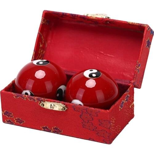 Hand Finger Exercise Stress Relief Baoding Balls Chinese Health Daily Meditation Balls Relaxation Therapy Yin Yang Handballs