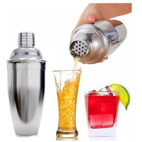 750ML Stainless Steel Bartender Sheck Cup Shaker Jug Shaker Paint Electroplating Cocktail Shaker Snow Grams Cup