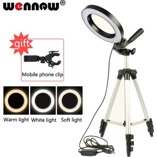 LED Studio Camera Ring Light Photography Photo Tripod USB Plug Make up lamp for women dresser lamp youtube video Selfie light