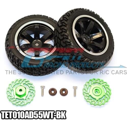 GPM ALLOY BRAKE DISK +5.5MM THK W/ TIRES & WHEELS For TRAXXAS Latrax Teton RC Upgrade