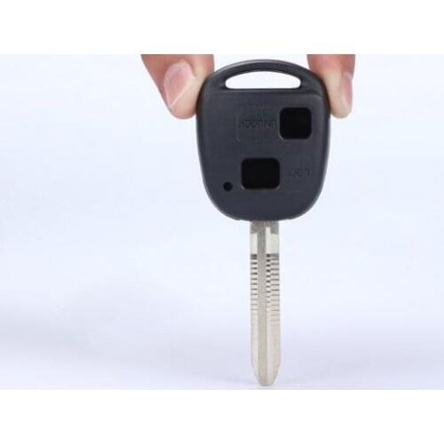High Quality 2 Buttons RePlacement Remote Key Shell Case For Toyota With TOY43 Blade Key Fob Blank Cover 10PCS/lot