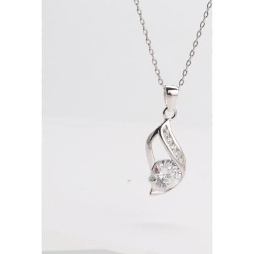 Inspired Design Galaxy Star Diamond Necklace Pendant Exquisite Elegant Luxury Ladies Anniversary Engagement Silver Jewelry