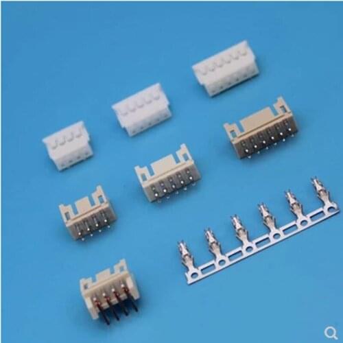 1 set male female terminals connectors 2.0mm space pitch double side needles