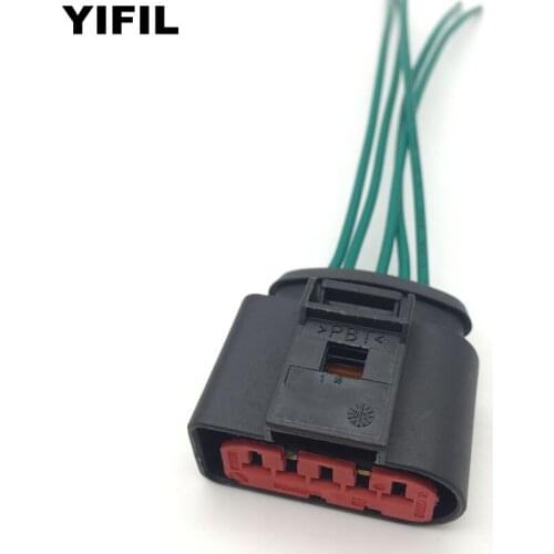 2pcs/lot 5 Pin/Way Mass Air Flow Sensor Connector Plug With Cable Pigtail 1J0973775A For VW Golf Jetta Passat 1999 2000 2001