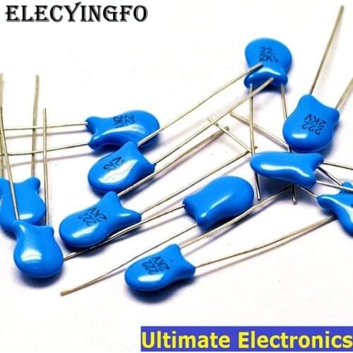 20pcs 2.2nF 222 2KV 2200pF 2000V High Voltage Ceramic Disc Capacitor