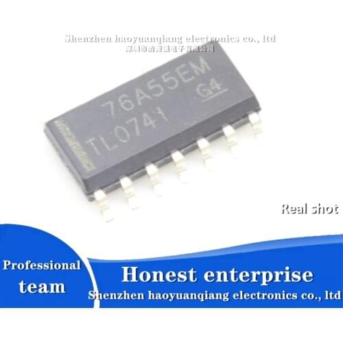 Free shipping original authentic patch TL074IDR TL0741 SOIC-14 chip four-way operational amplifier