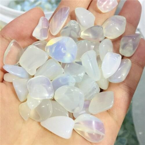 100g natural opal crystal tumbled stone particles Gemstone mineral chip natural point Beads Chakra Healing Reiki Decorations