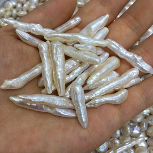1Pcs Natural freshwater pearl toothpick beads for making jewelry DIY earrings necklace accessories