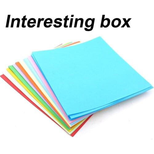 Handmade colored paper origami 10 colors square diy handmade paper handmade set 100 sheets