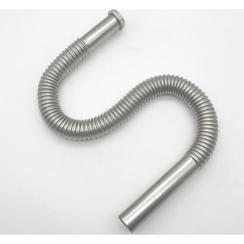 Basin deodorant downpipe stainless steel bellows universal washbasin basin basin accessories odor proof drainage pipe