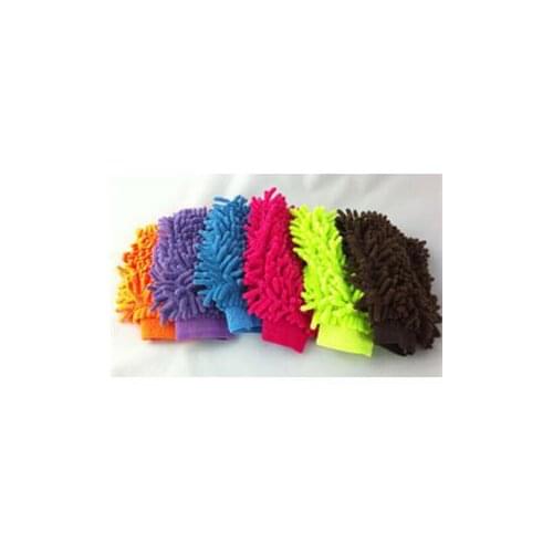 Double Sided Microfiber Washing Hand Gloves Car Window Dust Cleaning Glove Household Cleaning Towel Kitchen Accessories
