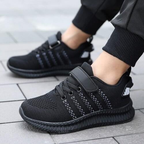 Breathable Boys Casual Shoes Kids Running Sneakers Children Sport Shoes Hook&Loop Walking Tenis Shoes for Girls 2021 Autumn New