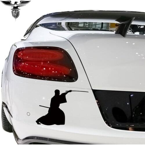 EmpireYing 3 Sizes 8 Colors Japanese Bushido Martial Arts Practice Ronin Samurai Sword-swing JDM Car Sticker Door Vinyl Decals