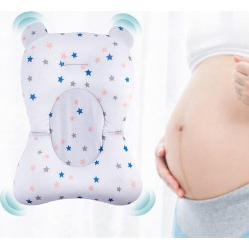Baby Infant Bath Tub Pad Cushion Non-slip Bathtub Mat Newborn Shower Soft Chair Safety Seat Support