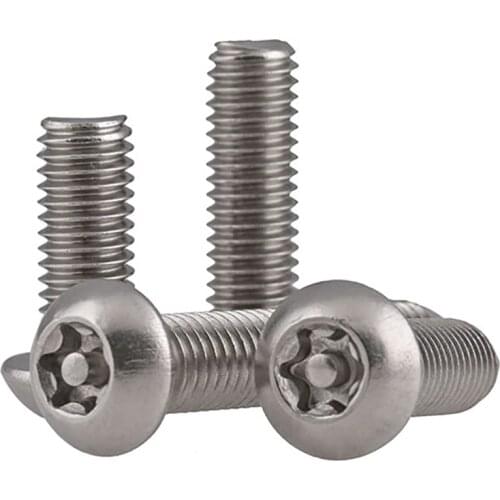 304 Stainless Steel Round Head Plum Blossom Anti-theft Screw Pan Head Plum Blossom With Column Screw M8 M10