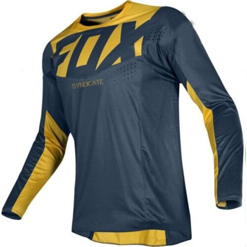 Downhill jersey Motorcycle Cycling Jersey Mountain Bike team MTB Offroad DH MX Bicycle Locomotive Shirt cross country bike wear