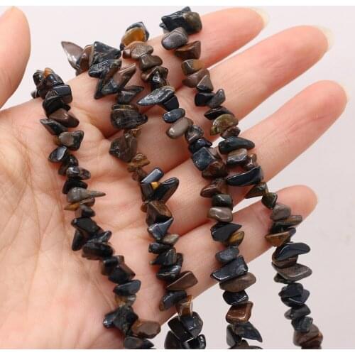 Natural Semi-precious Stones Tiger Eye Stone Gravel Beads for Jewelry Making DIY Necklace Bracelet Earrings Accessories