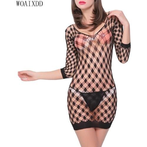 Open Crotch Tight Fishnet Bodystocking Plus Size Crotchless Bodysuit Lingerie for Women Bodysuit Sexy Lingerie Sleepwear