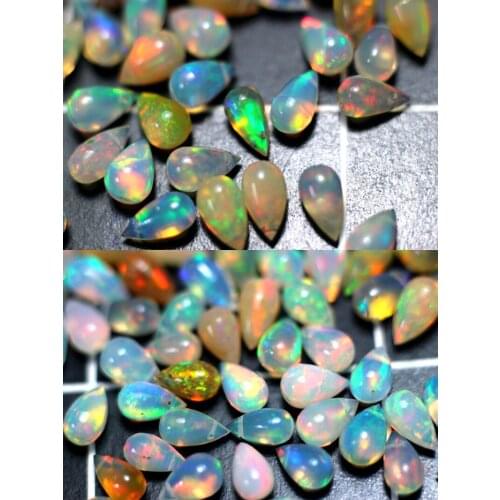 Natual African Opal 6-12mm Gemstone Beads Pear Shape for silver 925 jewelry Necklace Earring bracelet ICNWAY