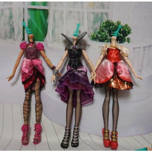 Originol monsters high school clothes pants skirt without Head 1pc DIY Nude Doll Draculaura girl Doll House Children Gifts