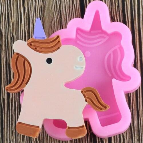 Unicorn Silicone Mold Fondant Mould Cake Decorating Tools Chocolate Gumpaste Mold Sugarcraft Kitchen Gadgets