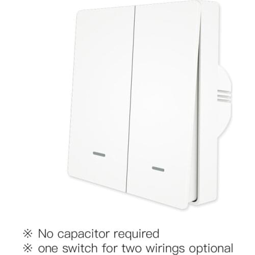 Tuya ZigBee Smart Switch AC100-250V With/No Neutral Wireless Wall Light Switch Support Zigbee2mqtt Alexa Google Home